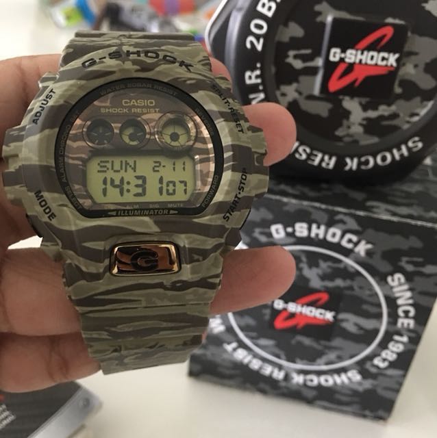G shock Camo Olive Green Men s Fashion Activewear on Carousell