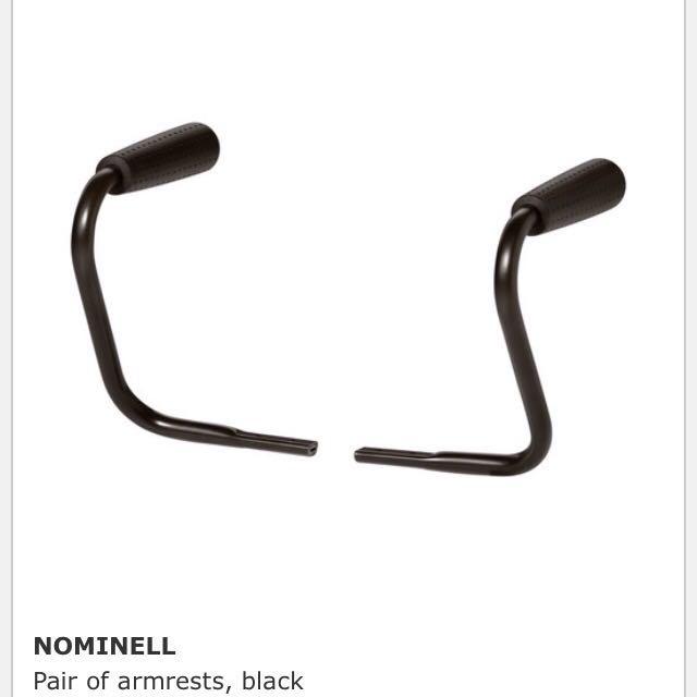 IKEA Nominell Arm Rests Fits Flintan Chair New, Furniture & Home Living