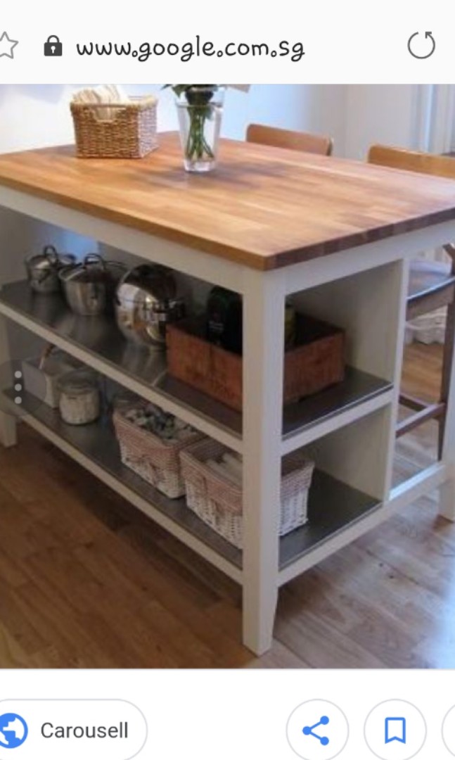 Ikea Stenstorp Kitchen Island, Furniture & Home Living, Bathroom & Kitchen Fixtures on Carousell