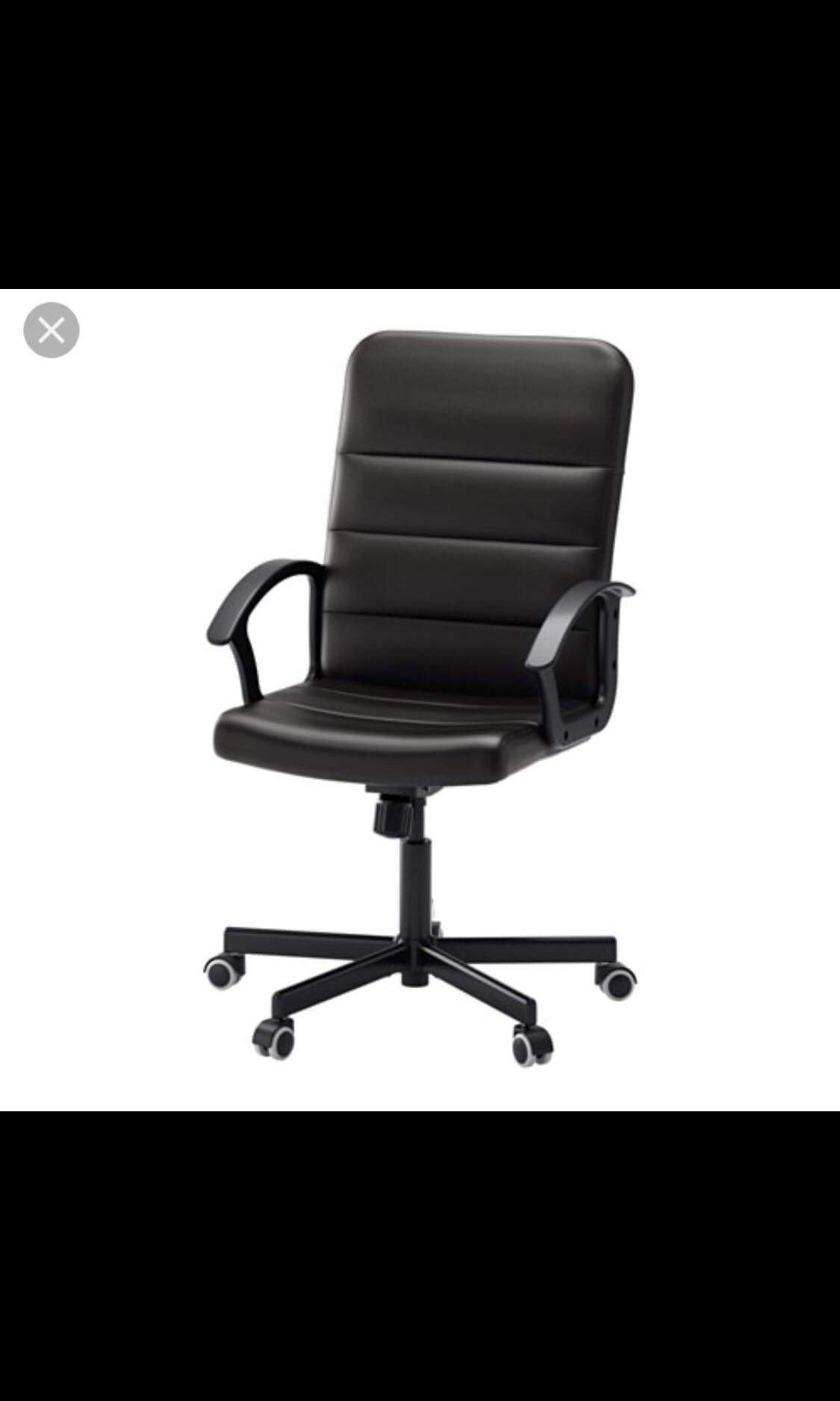 Ikea Torkel black swivel office chair, Furniture & Home Living, Furniture, Chairs on Carousell