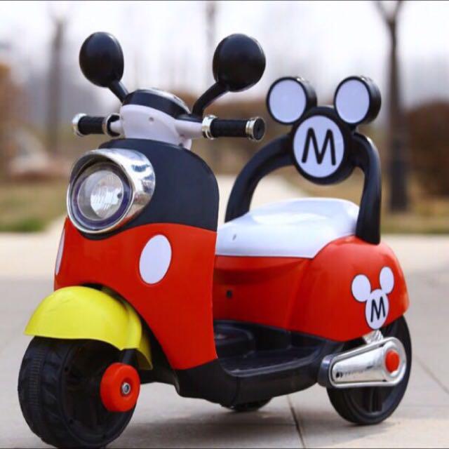 In stock Baby toddler children kid rechargeable electric bike scooter home gadget laptop car PS4 toys birthday treks bicycle game girl