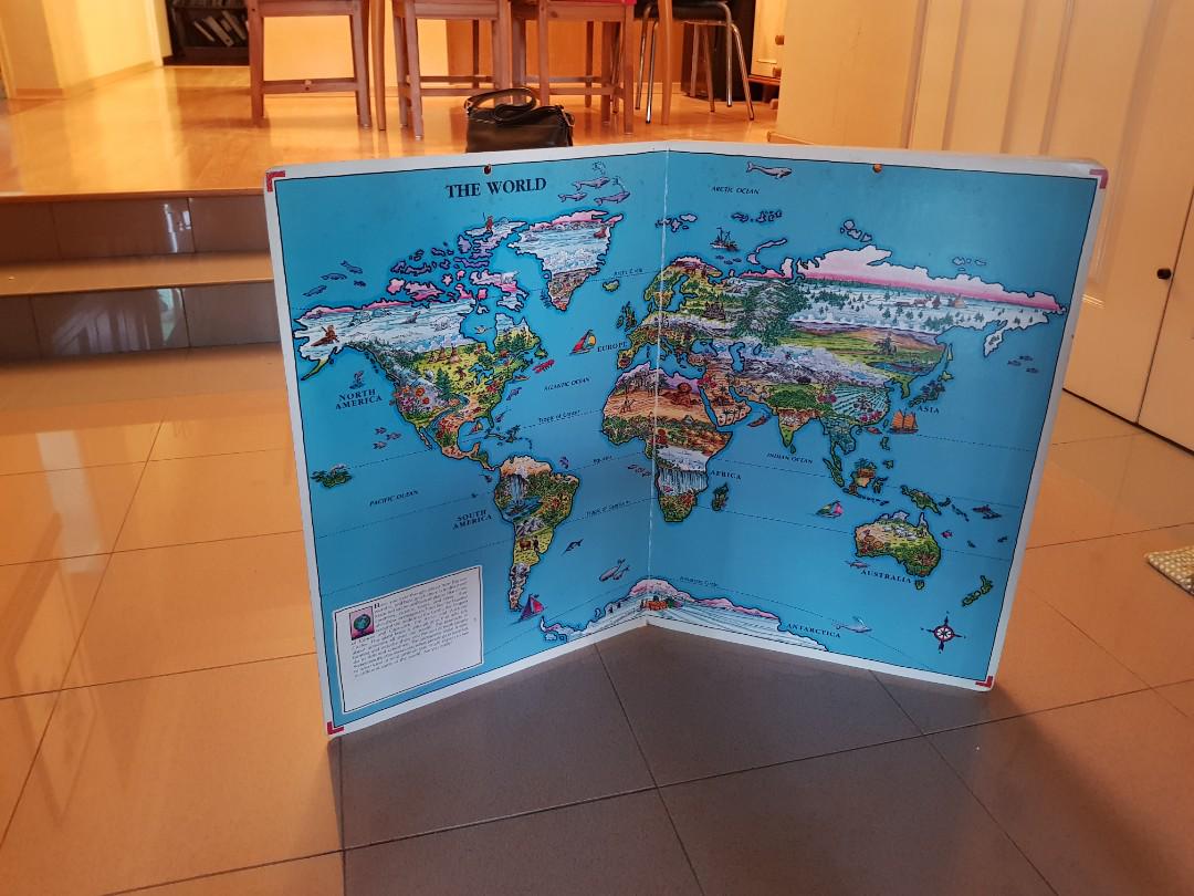 "It's a Big Big World" Atlas huge picture book atlas for children