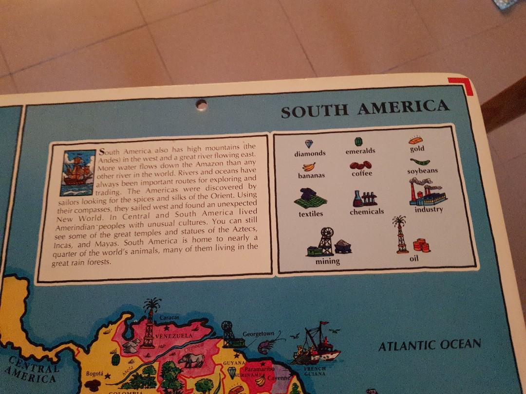 "It's a Big Big World" Atlas huge picture book atlas for children