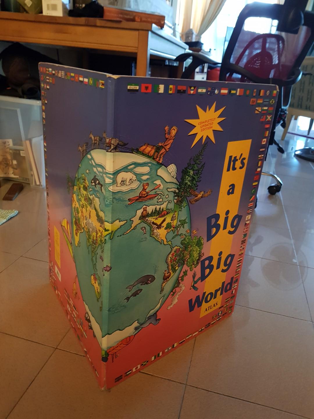"It's a Big Big World" Atlas huge picture book atlas for children