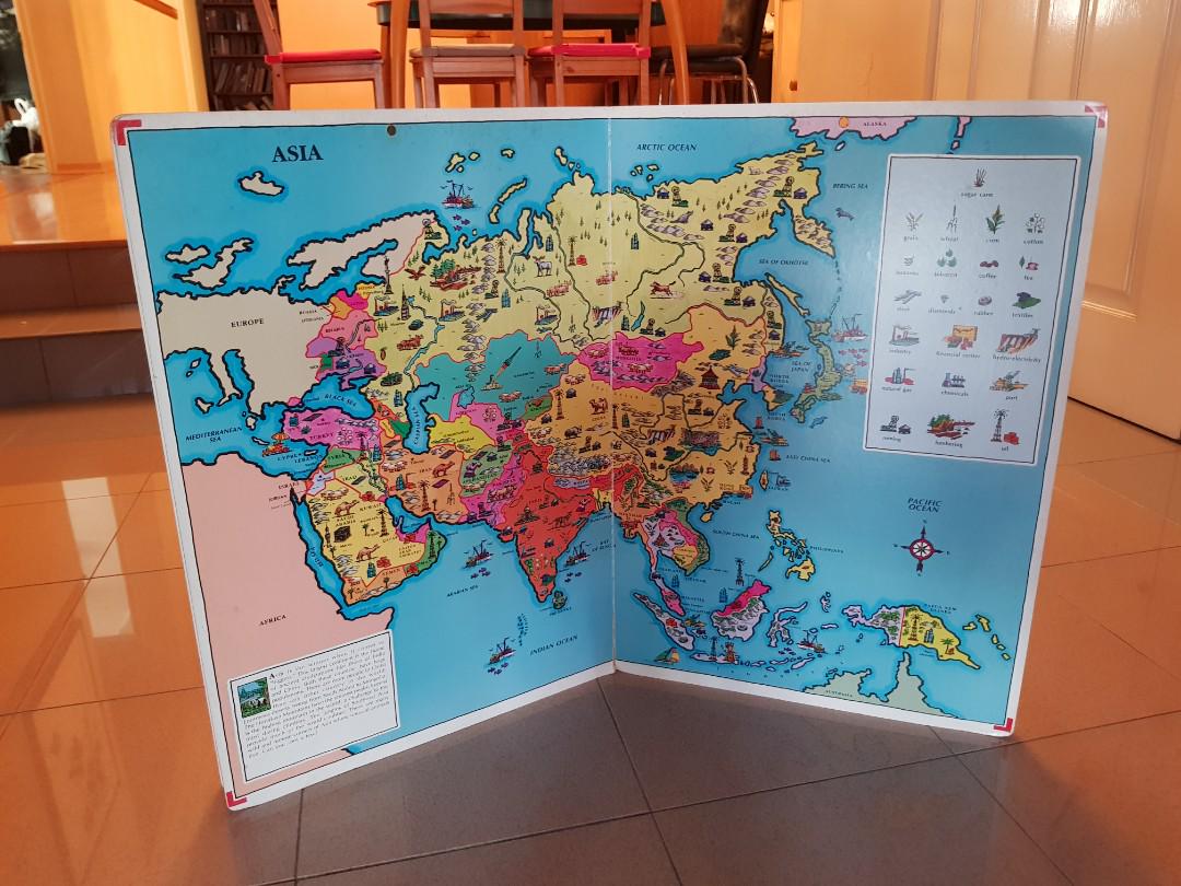 It S A Big Big World Atlas Huge Picture Book Atlas For Children