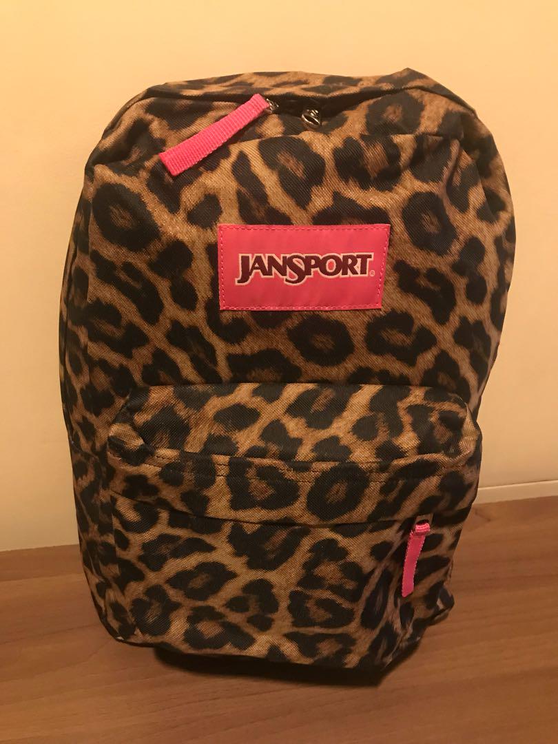 jansport leopard backpack