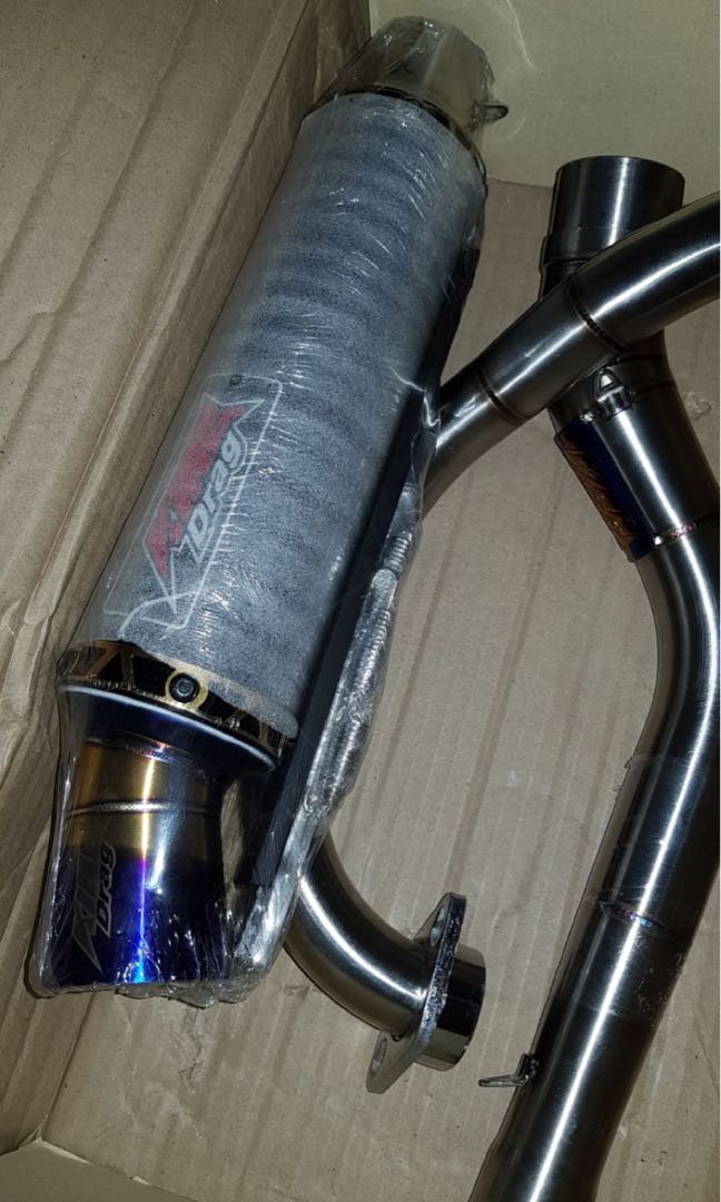 King drag exhaust, Motorcycles, Motorcycle Accessories on Carousell