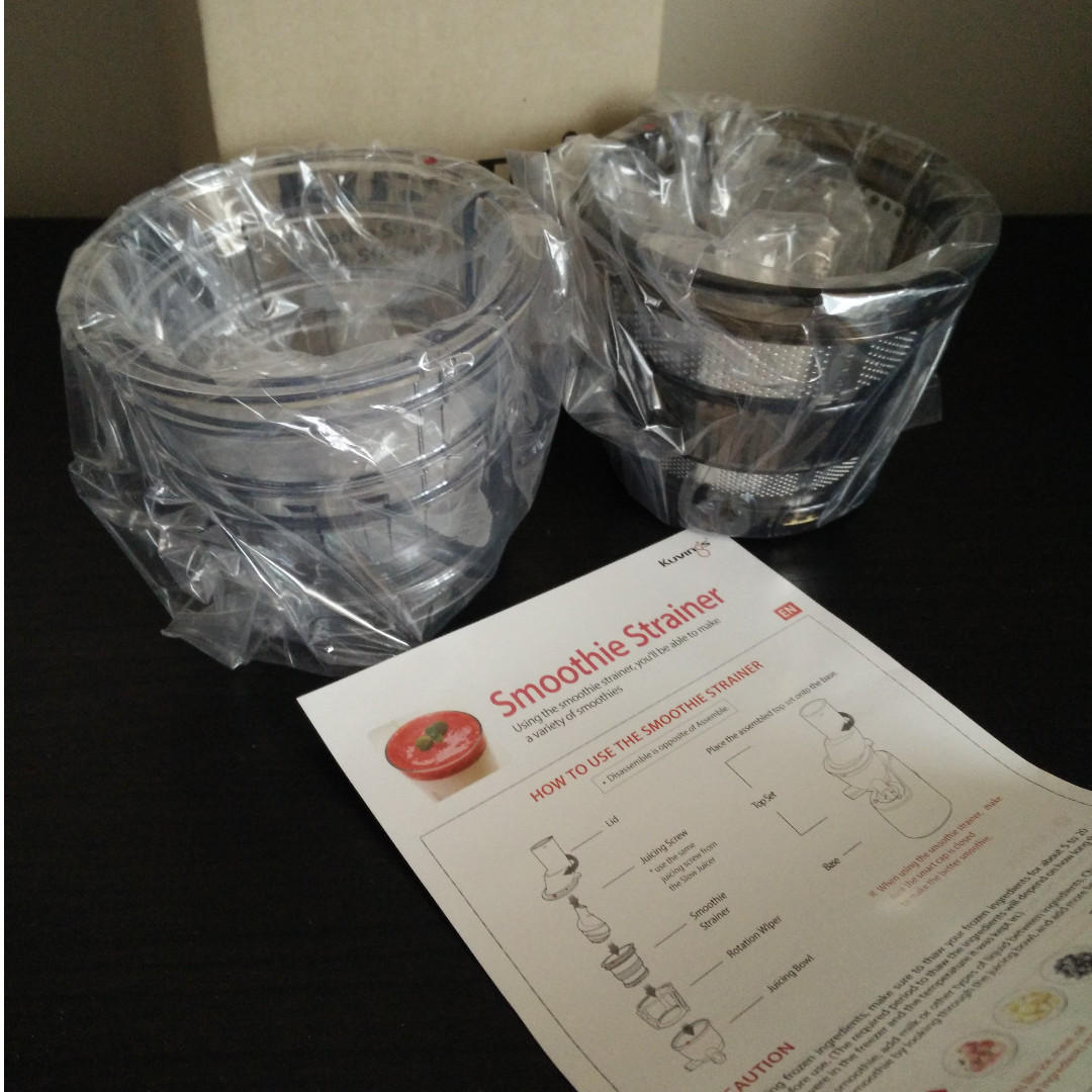 Kuvings C7000 Strainers (Smoothie Strainer and Blank Strainer), TV
