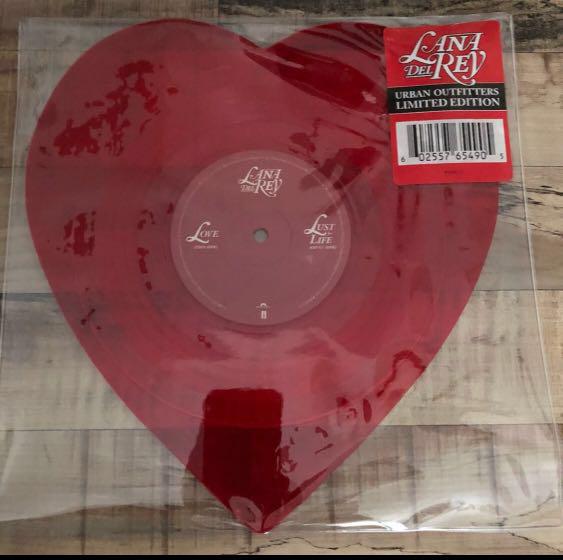 Lana Del Rey / Lust for Life US limited edition 10” red heart-shaped ...