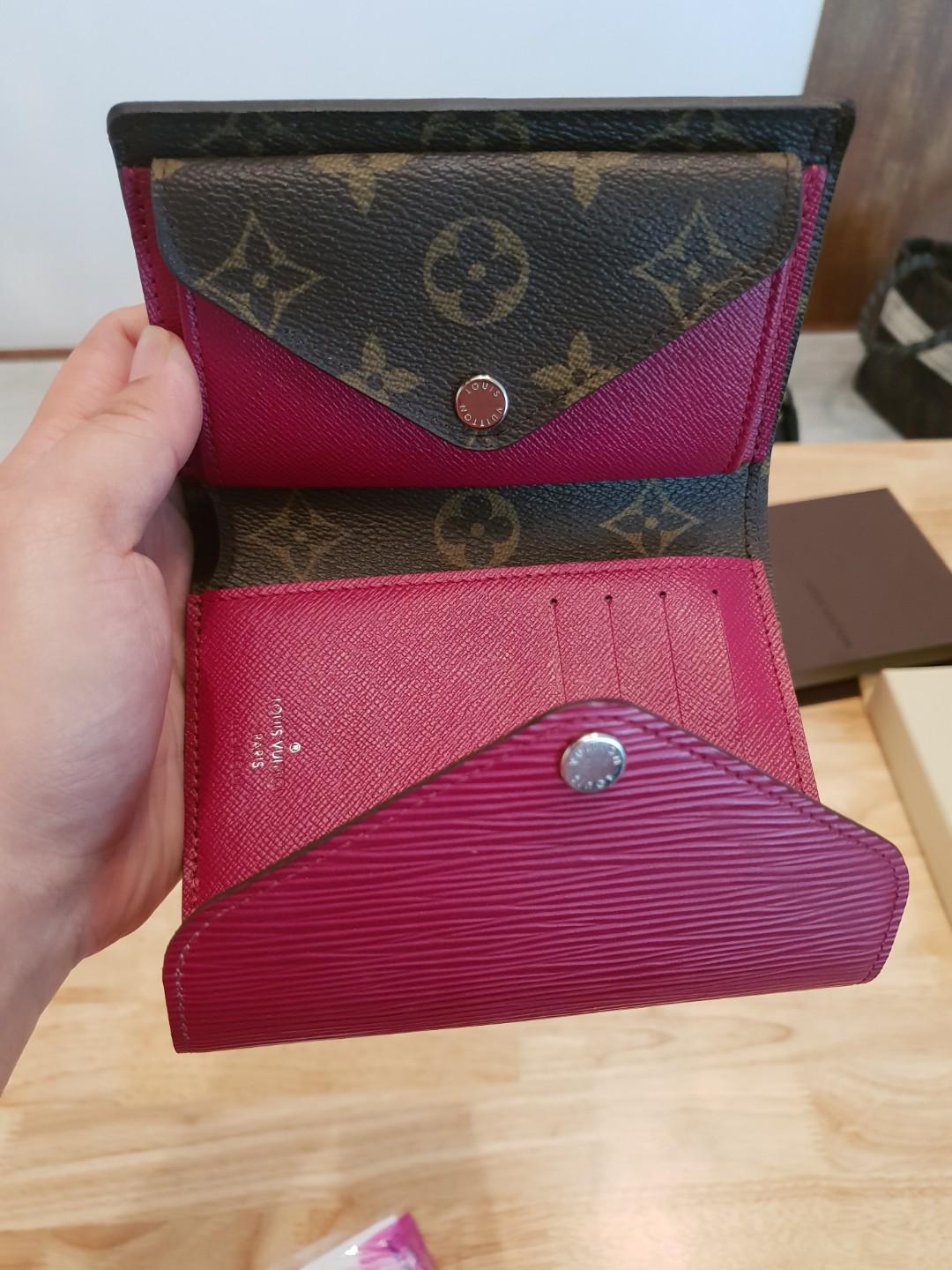Louis Vuitton Marie Lou Compact Wallet Fushion Red., Women's Fashion, Bags  & Wallets, Purses & Pouches on Carousell