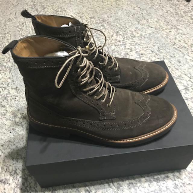 Massimo Dutti suede high cut boots Men s Fashion Footwear Dress
