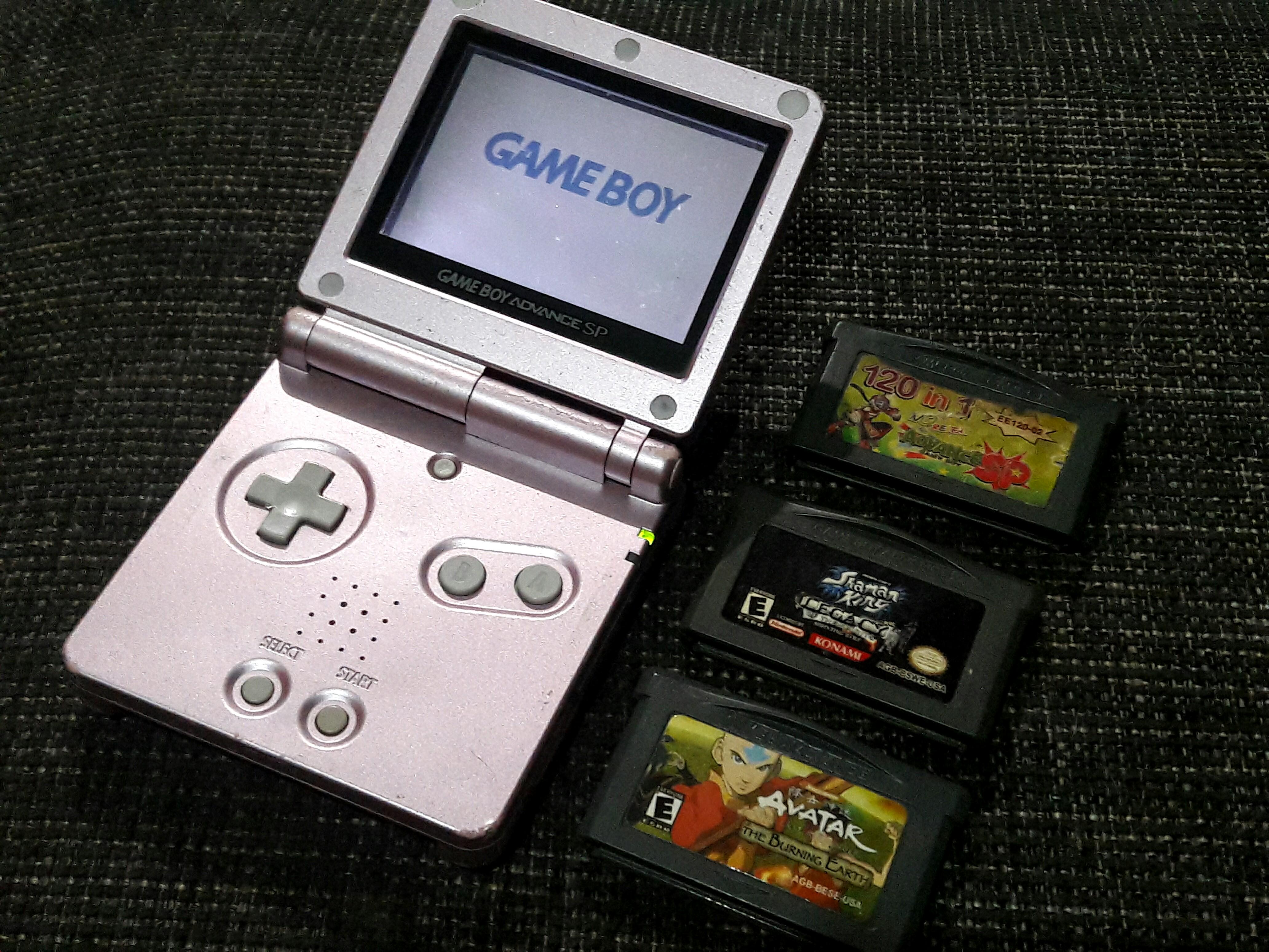 Metalic Pink Nintendo Gameboy Advance Sp Ags 001 Video Gaming