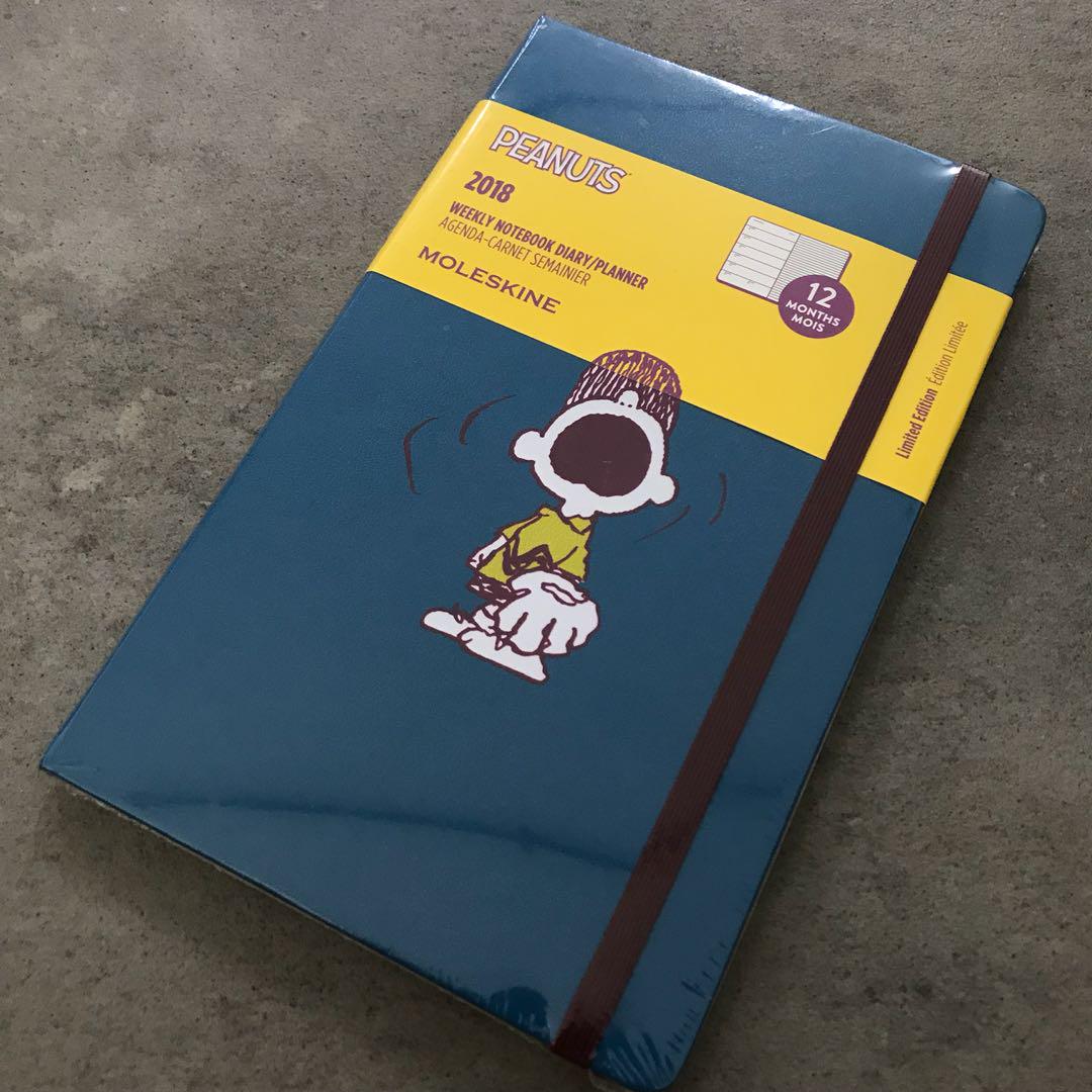 Moleskin Peanuts Notebook Diary Planner 2018 Limited Edition