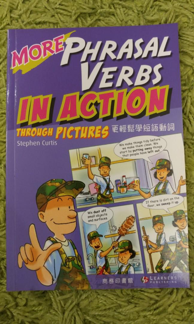 More Phrasal Verbs In Action Through Pictures 商務印書館by Stephen Curtis 原價 64 免費送贈品更輕鬆學短句動詞學英文地道英語phasal Verb 興趣及遊戲 書本