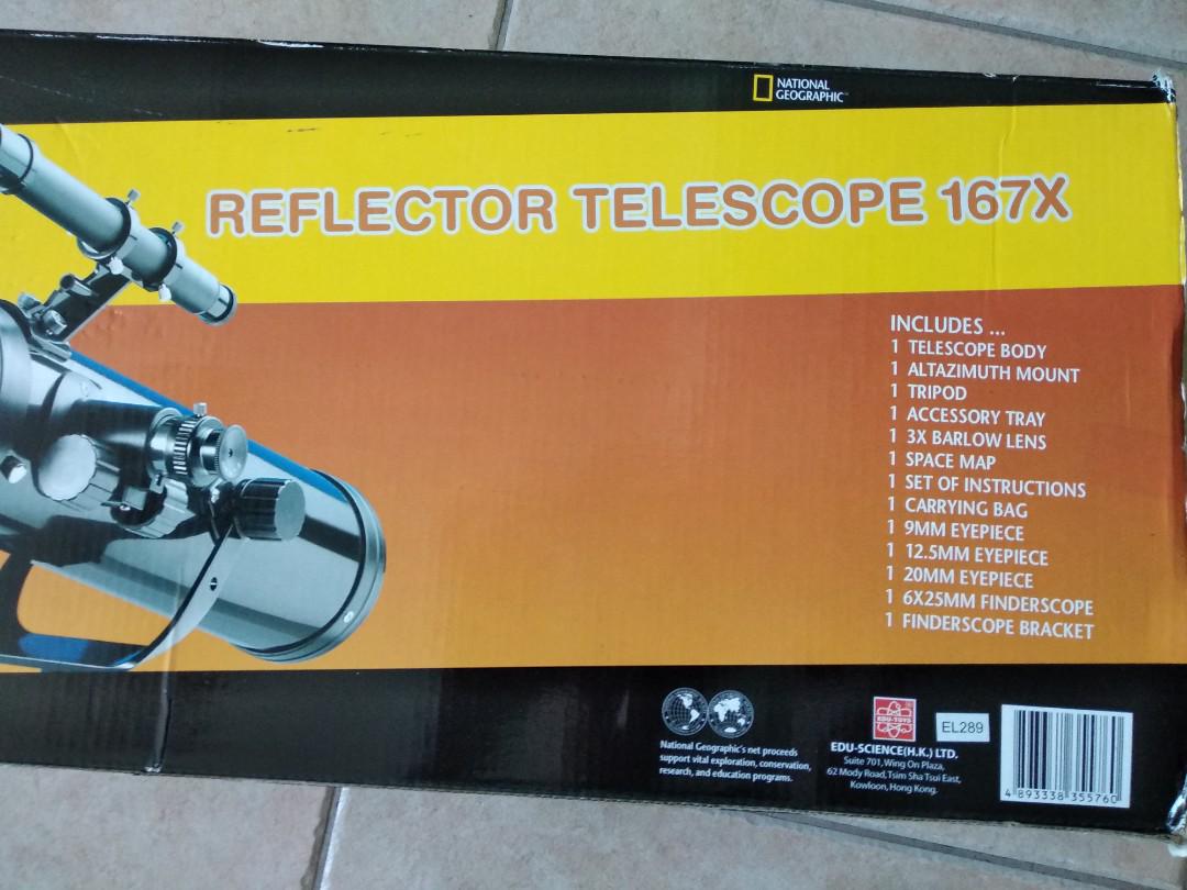 Edu science 167x reflector sales telescope