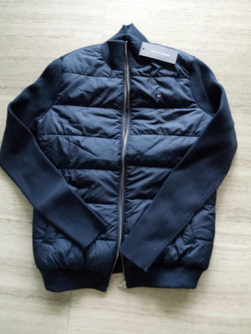 tommy hilfiger navy blue jacket womens