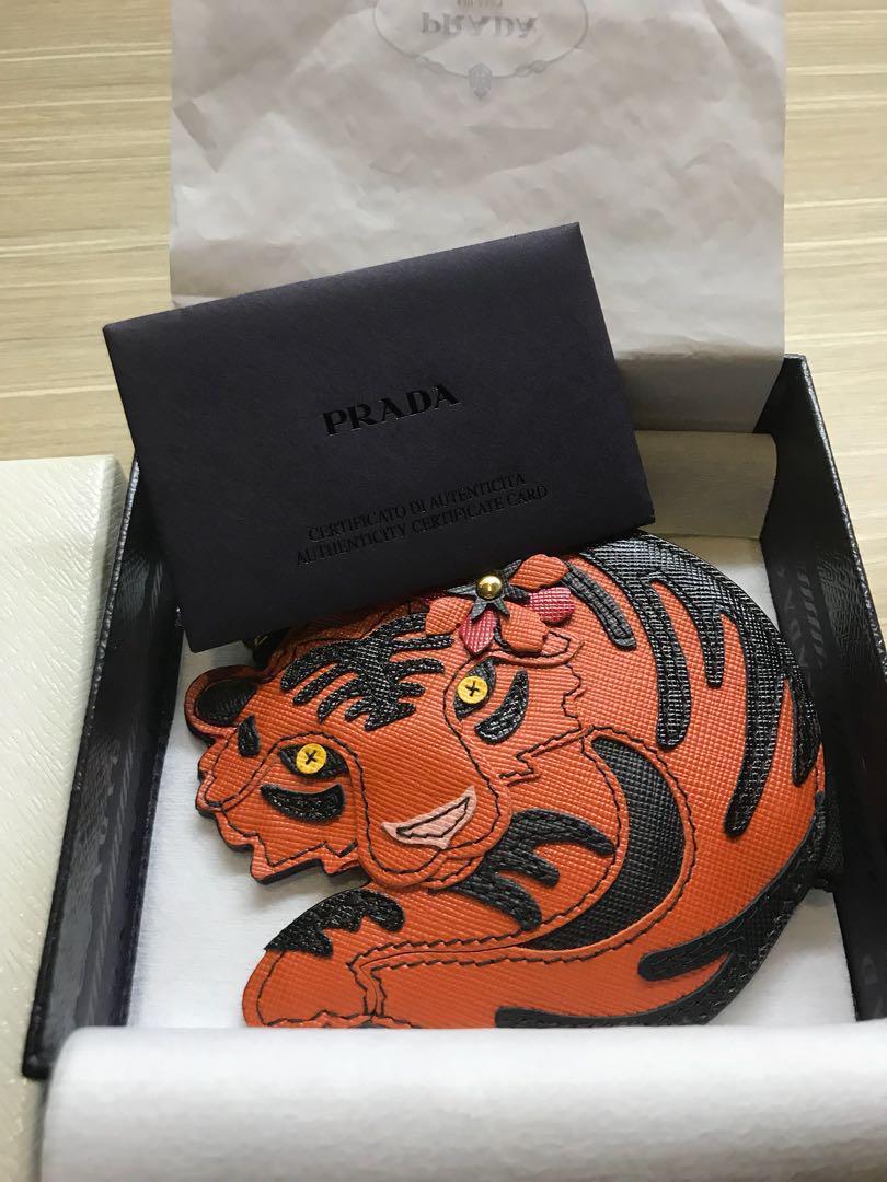 Prada Saffiano Orange Tiger Limited 