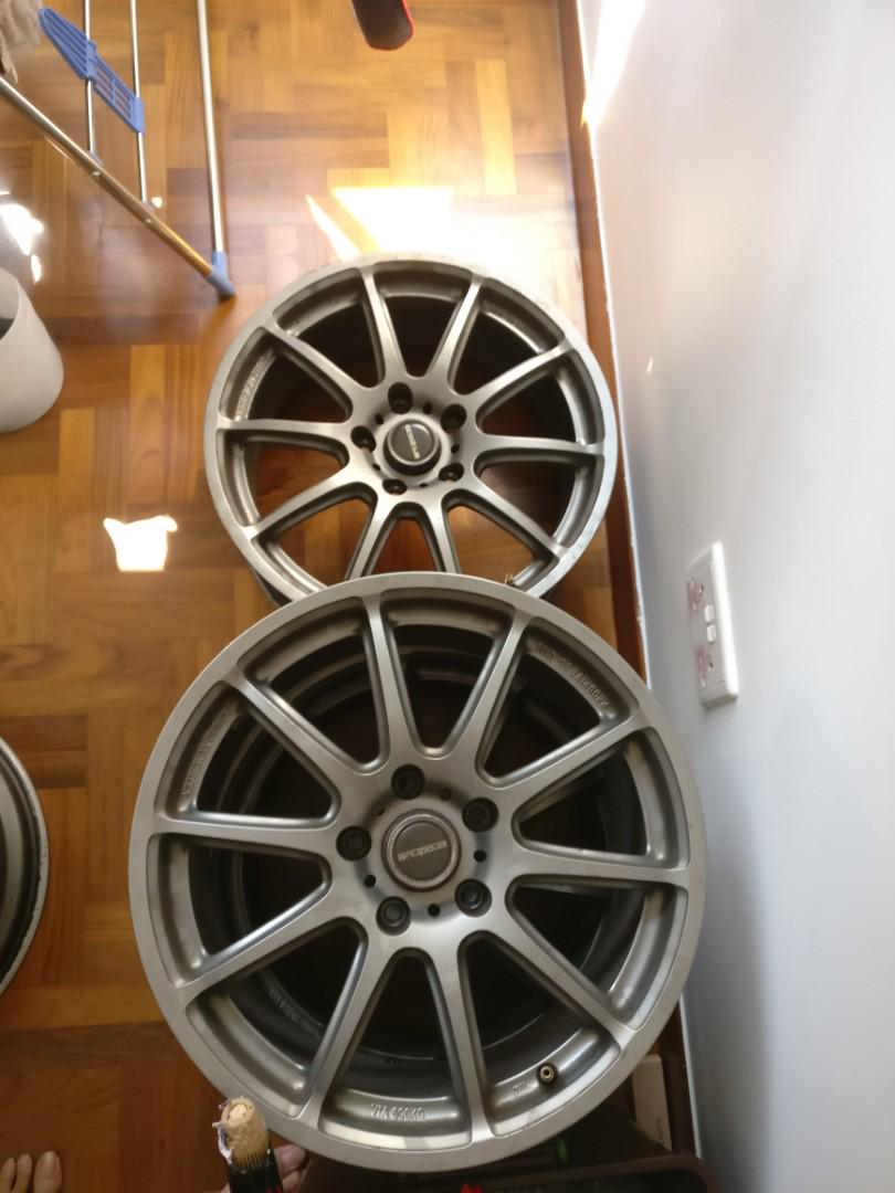 Prodrive GC010 rims 17" x 7.5 +42 weight 6.9kg per rim, Car