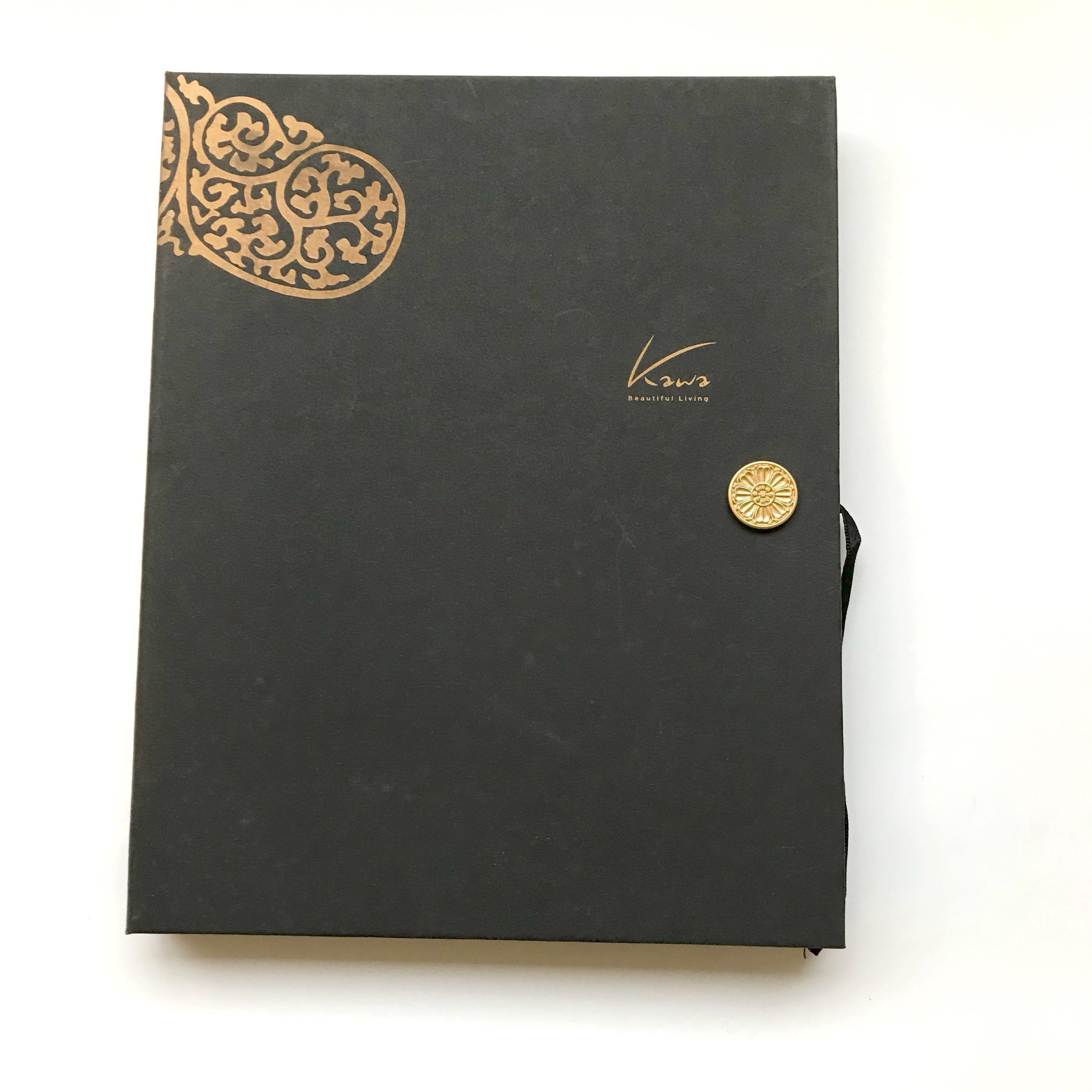 professional stationery set: letter opener, key chain & business card holder
