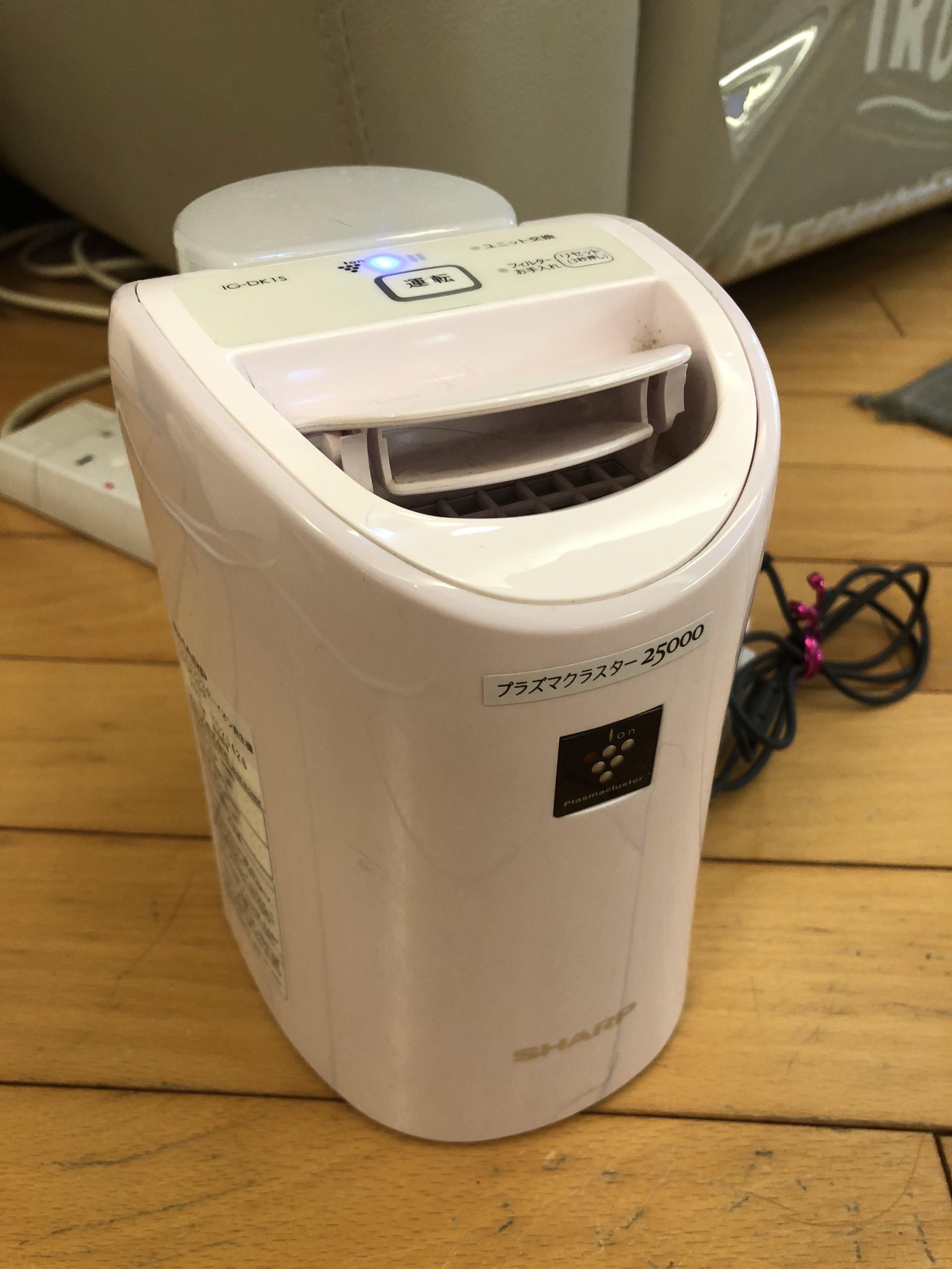SHARP IG-DK1S-W SHARP プラズマクラスターイオン発生機 ピンク IG