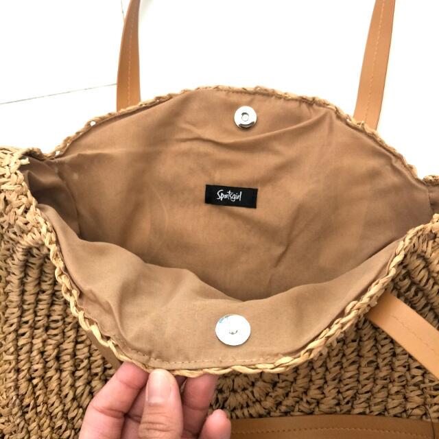 Sportsgirl Ratten Woven Flat Tote Bag