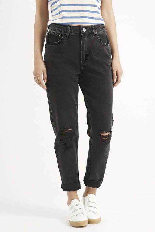 Distressed Jeans Topshop Mom Moto Jeans Topshop Mom Jeans W28 Moto