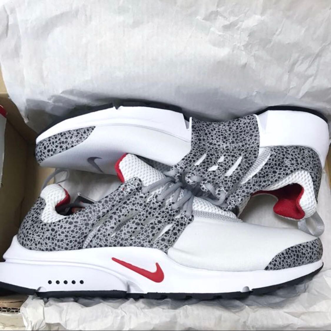 US10 Nike Safari Air Presto QS White Cement Men s Fashion Footwear Sneakers on Carousell