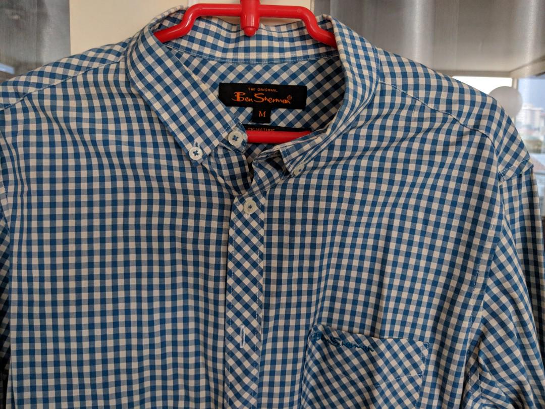 Vintage Ben Sherman blue checked shirt 
