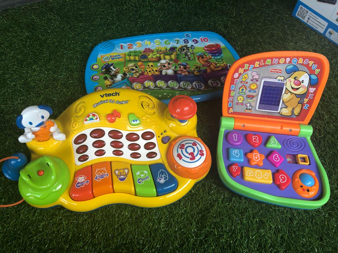 Vtech Musical DJ Junior / Leap Frog Touch Magic and FisherPrice laptop