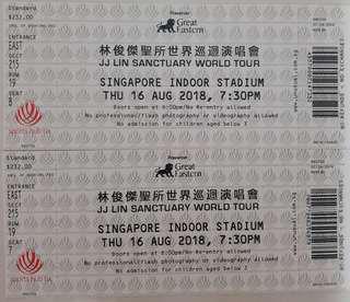 JJ concert tickets on 16 August