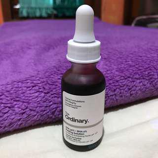 The ordinary AHA 30% + BHA 2%