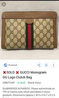 Vintage Gucci Clutch Bag