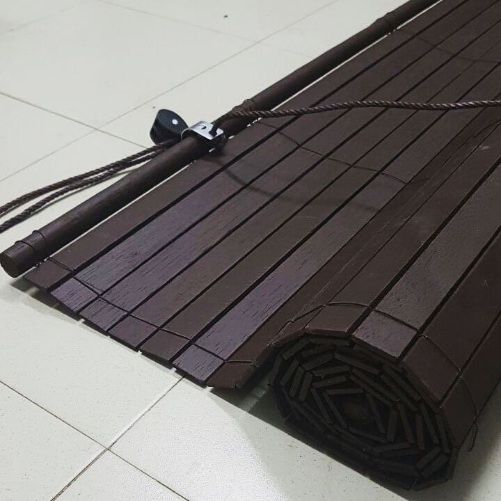Bidai Kayu Wooden Blind Home Furniture Furniture On Carousell