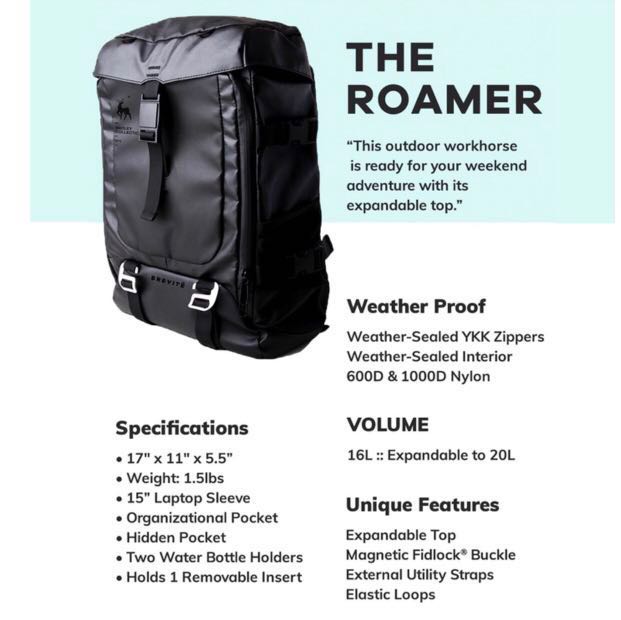 Brevite Roamer comes with insert and 