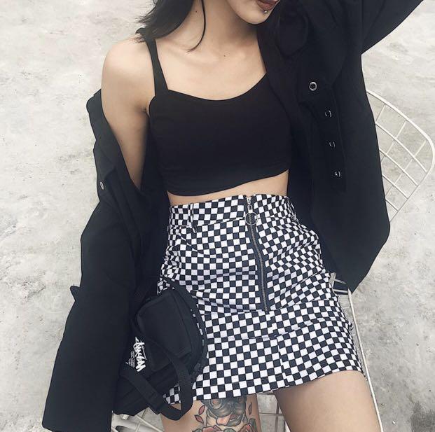 cute checkered skirts