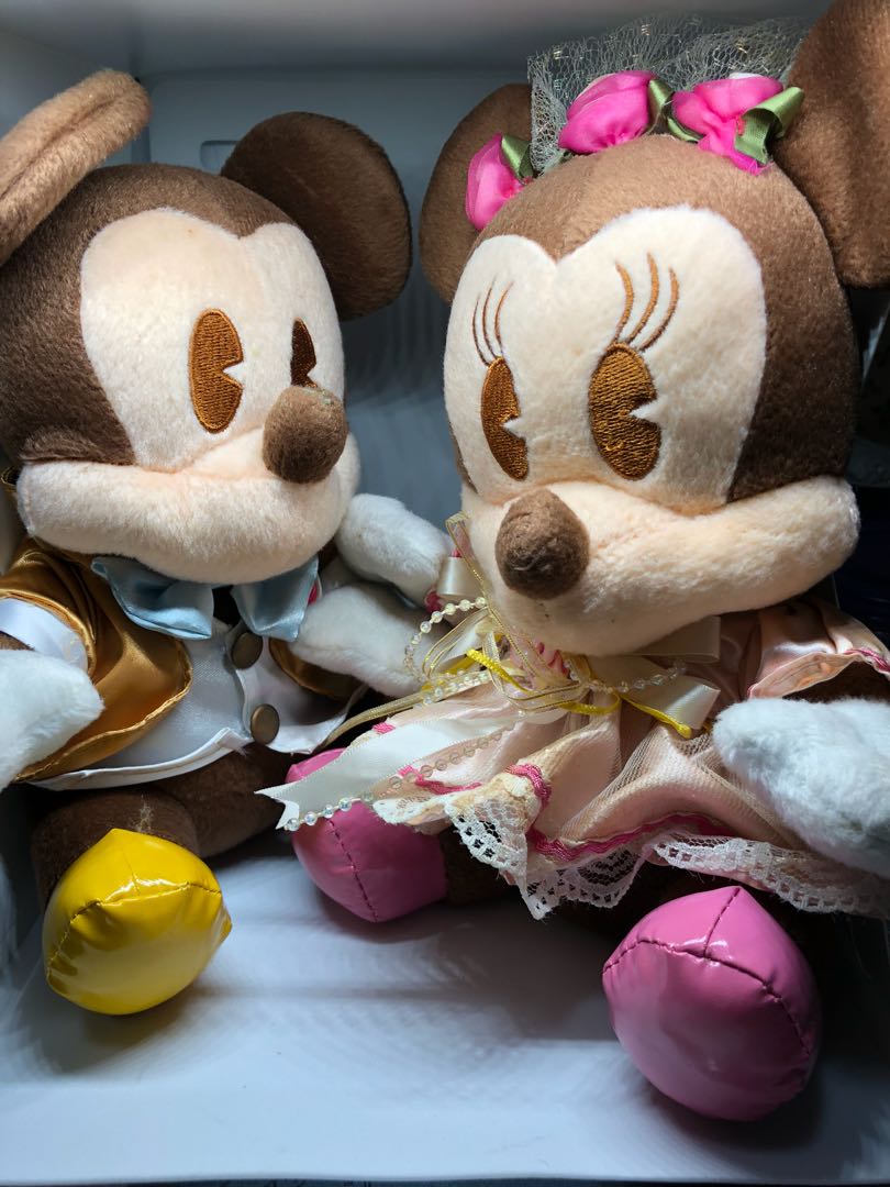 mickey and minnie mouse 2018 wedding soft toy set