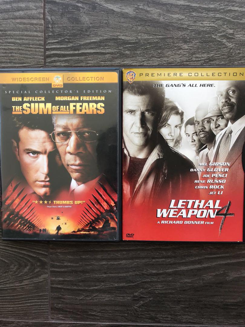 DVD 4xmovies (The Rock, Ghost Rider, The Sum of All Fears & Lethal
