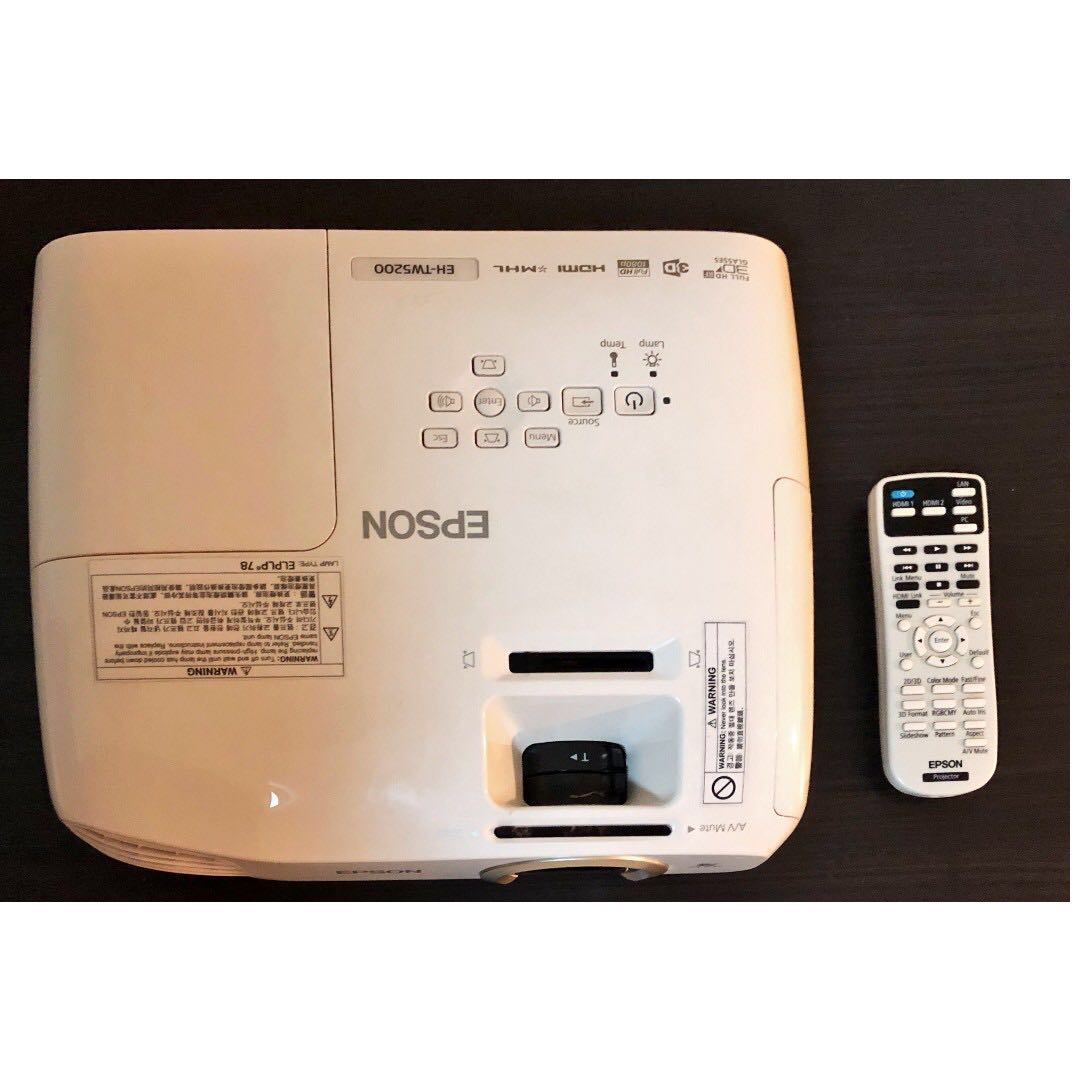 Epson Eh Tw5200 Tv Projector 3d Full Hd 1080p Home Appliances