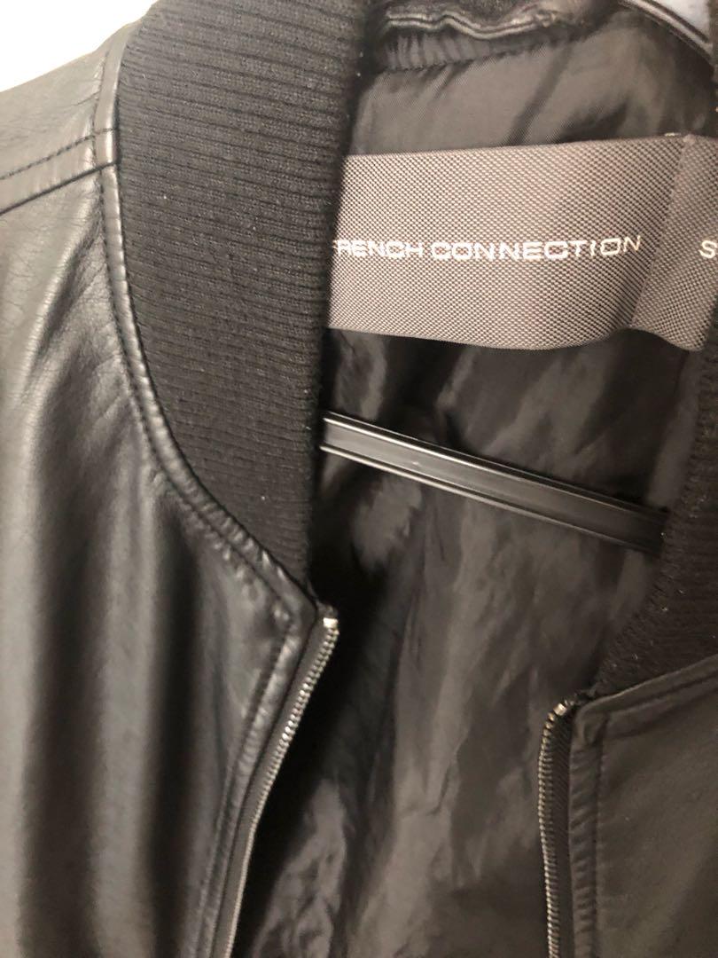 French connection mens leather jacket online