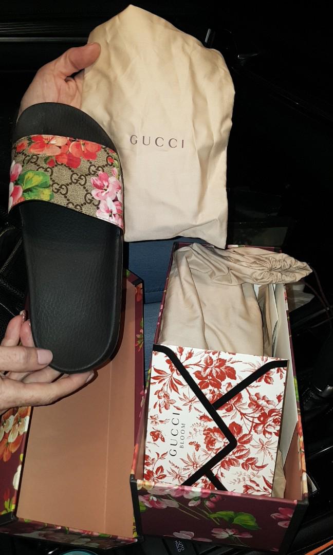 Gucci slides dust bag store
