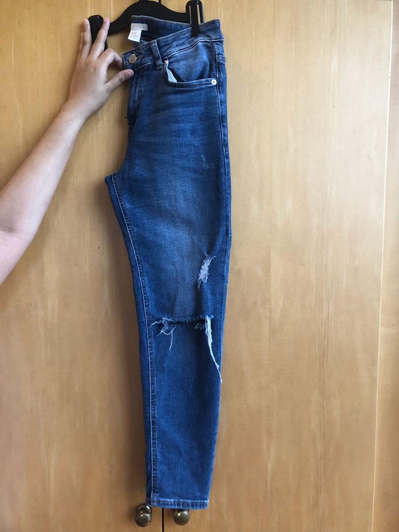 h&m mid rise jeans