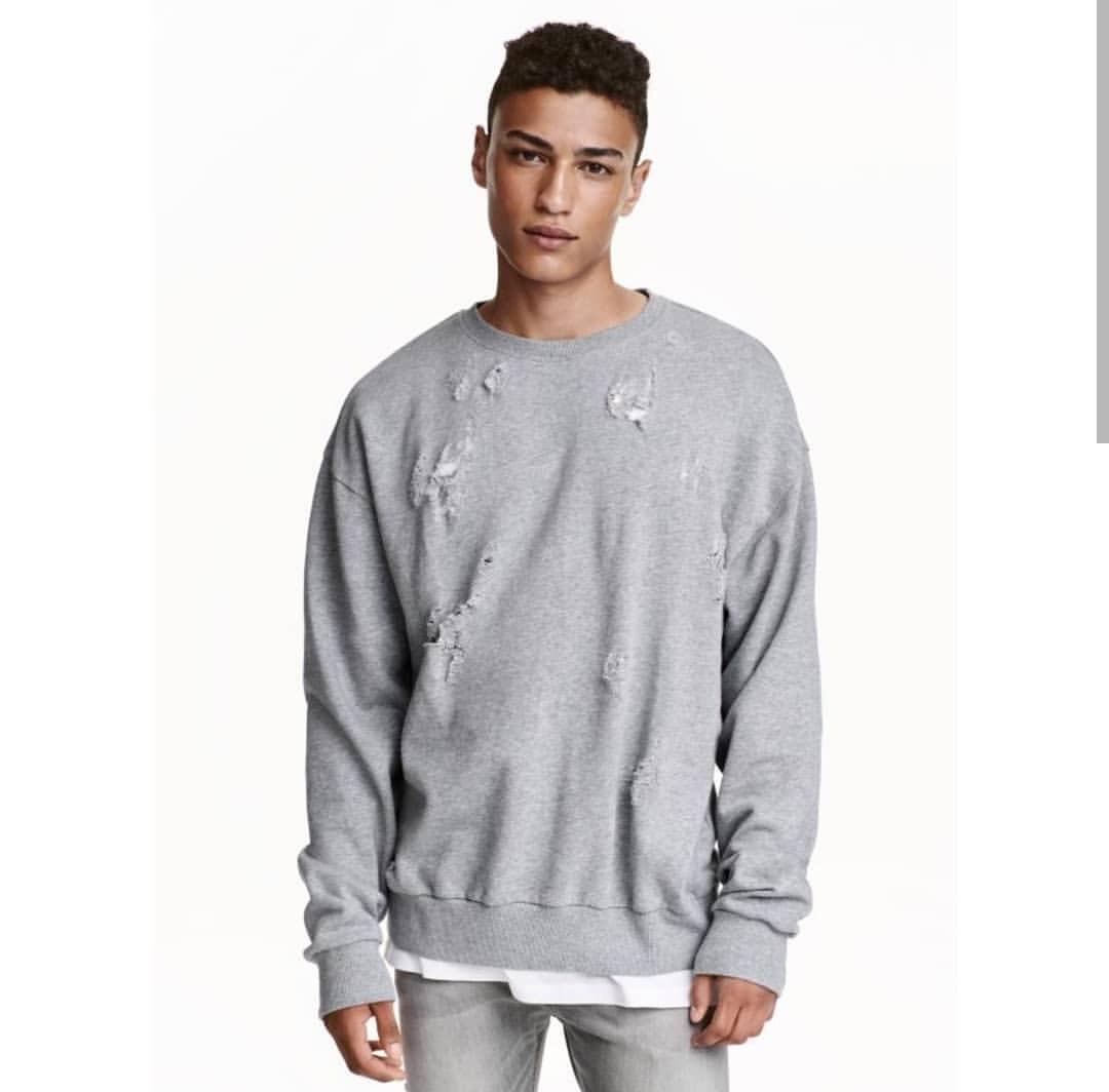 H&m trashed sweatshirt 2025