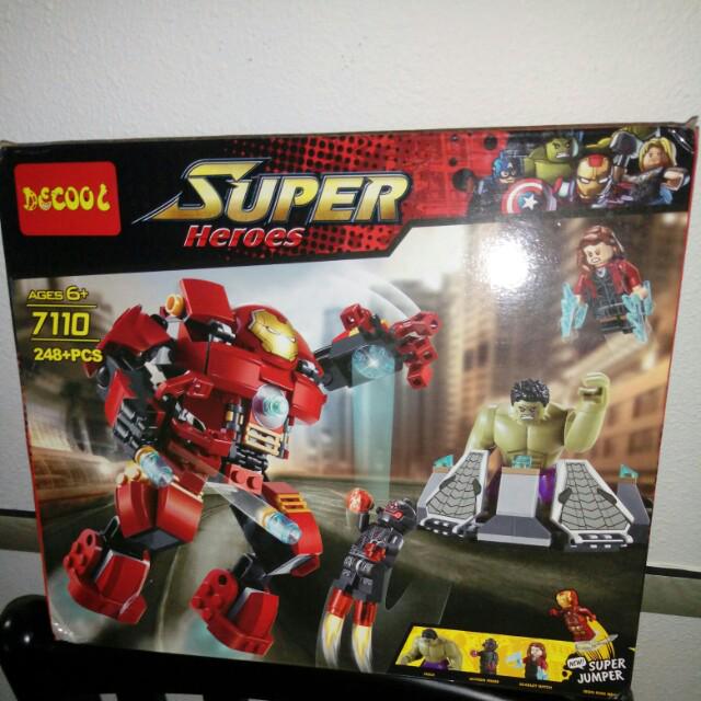 Hulkbuster 3rd Party Lego 7110 Toys Games Bricks Figurines On Carousell