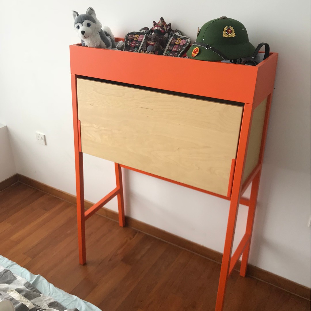 IKEA DESK / SECRETARY. PS 2014. ORANGE, Furniture & Home Living