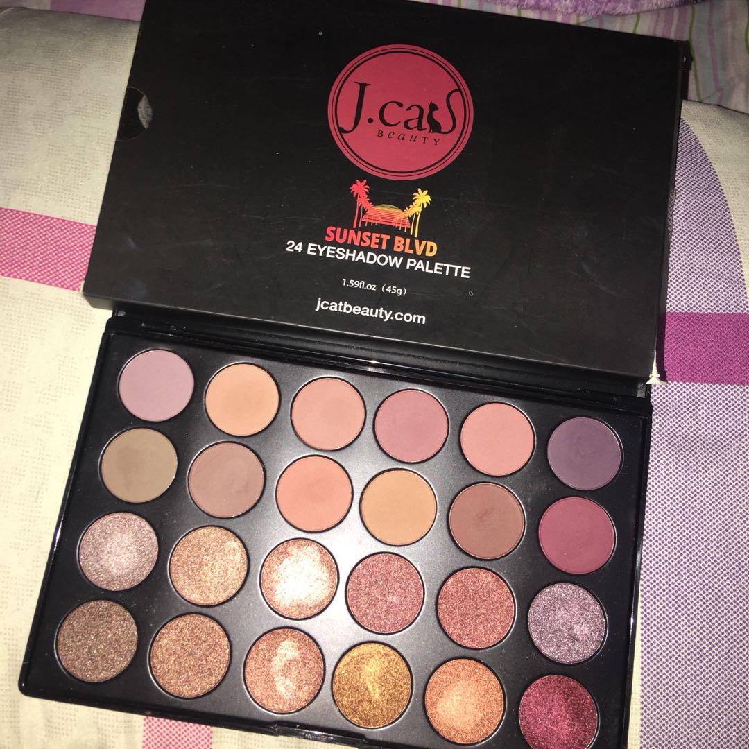 Jcat Sunset Blvd 24 Eyeshadow Palette Health Beauty Makeup On