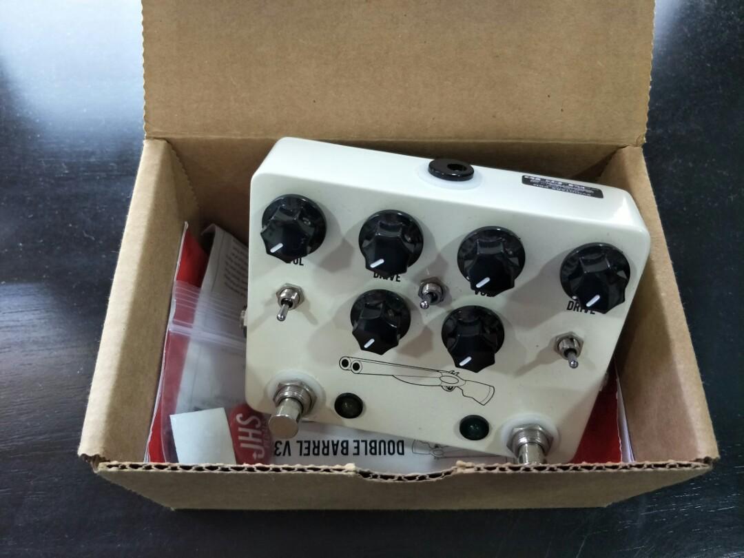 JHS Double Barrel V3 Pedal (LowMid Gain Effect), Hobbies & Toys, Music