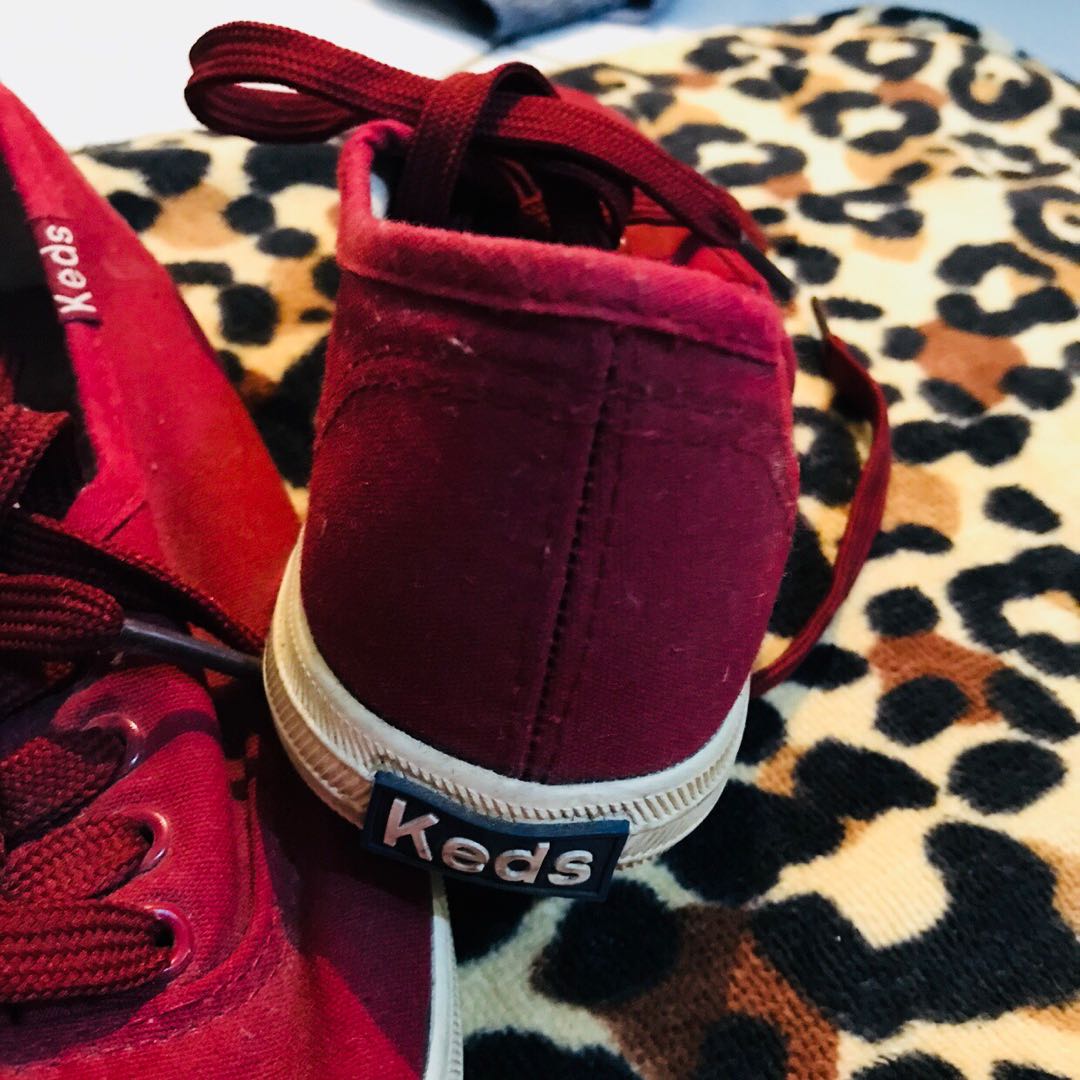 keds shoes maroon