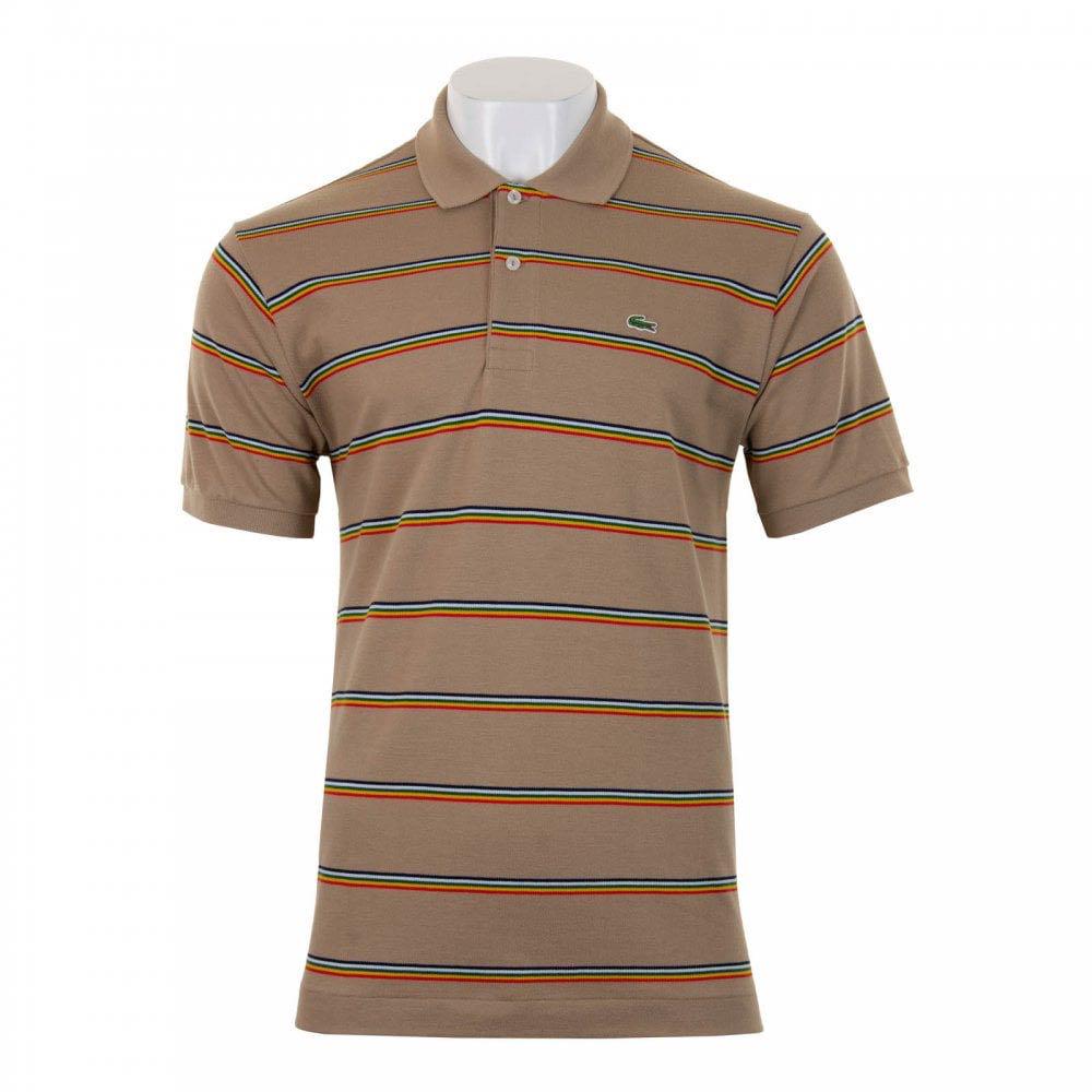 lacoste men's striped polo shirt