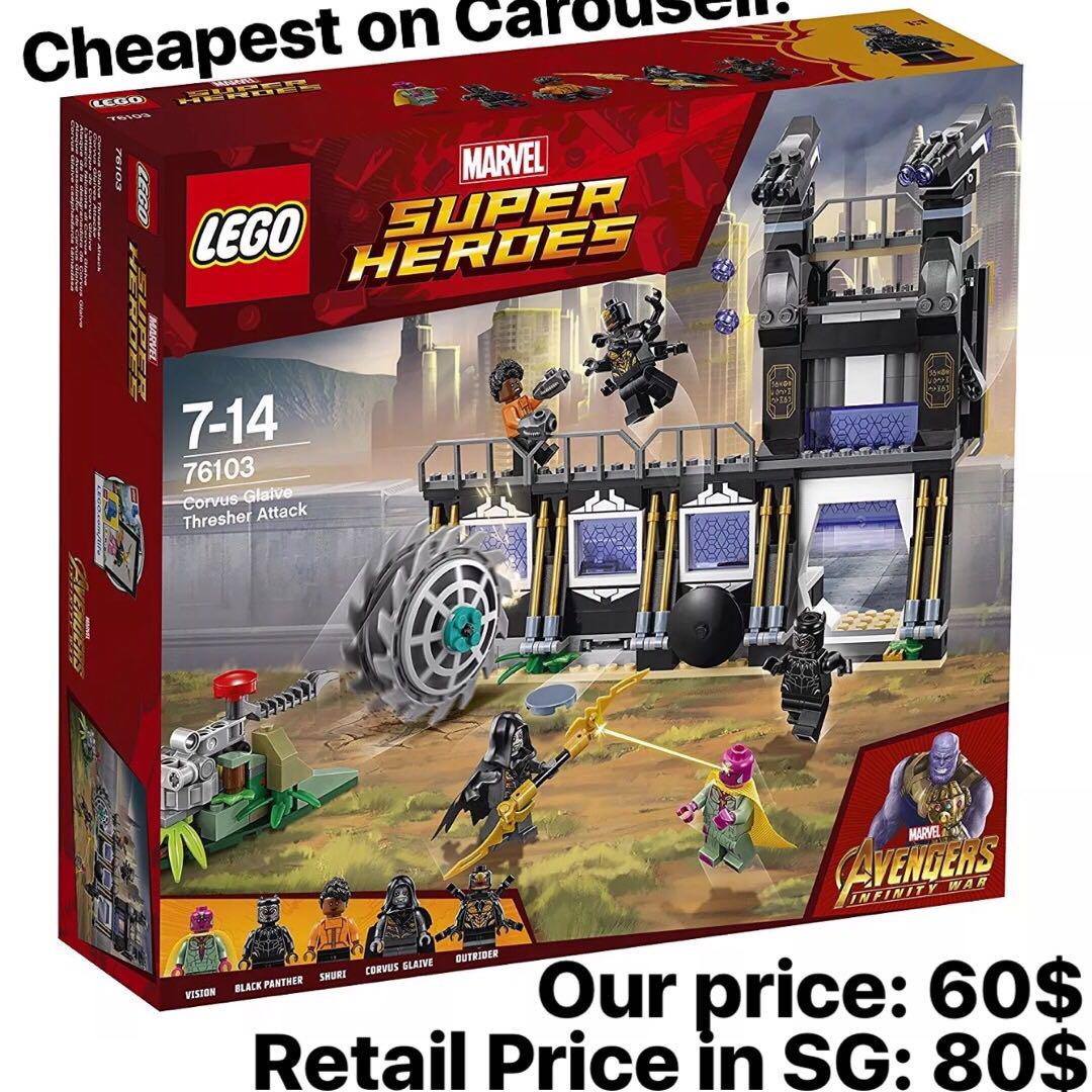 Lego Set 76103 Marvel Super Heroes Corvus Glaive Thresher Attack