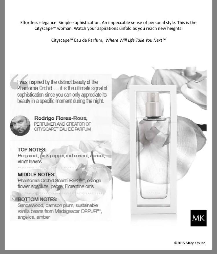 Mary Kay Cityscape Eau De Parfum, Beauty & Personal Care, Fragrance ...